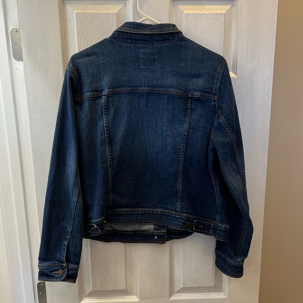 Dark Wash Denim Jean Jacket Size X-Large Old Navy brand. Button up collar jacket - Picture 8 of 17